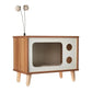 Purr-View Retro TV Cat Condo with Jute Scratching Pad & Washable Mat, Cat Tree House