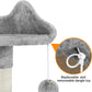 63.5In Multi-Level Cat Tree Tower Condo with Scratching Posts, Platform & Hammock, Cat Activity Center Play Furniture for Kittens, Cats, and Pets