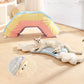 Cat Tubes and Tunnels Cat Tunnel Bed with Removable Cathole Tube Velvet Cushion Pet Snuggery Hideout for Rabbit Kitten Puppy