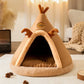 Warm Winter Pet Tent House Cat Bed Cat Dog House Deep Sleep for Puppy Cat Indoor Outdoor Tent with Cushion Pet Supplies 2023 New