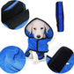 Microfiber Dog Bathrobe, Quick Drying Pet Bath Robe, Pets Super Absorbent Towel for Dogs and Cats, Machine Washable-Blue